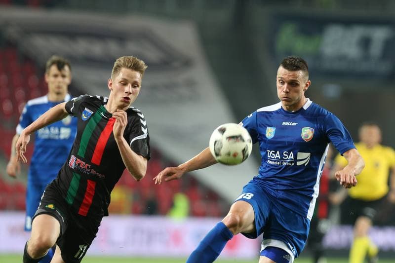 Football. Nice I Liga. GKS Tychy - Miedz Legnica. 04.05.2018