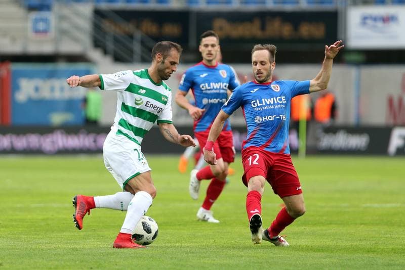 Football. Lotto Ekstraklasa. Piast Gliwice - Lechia Gdansk. 08.05.2018