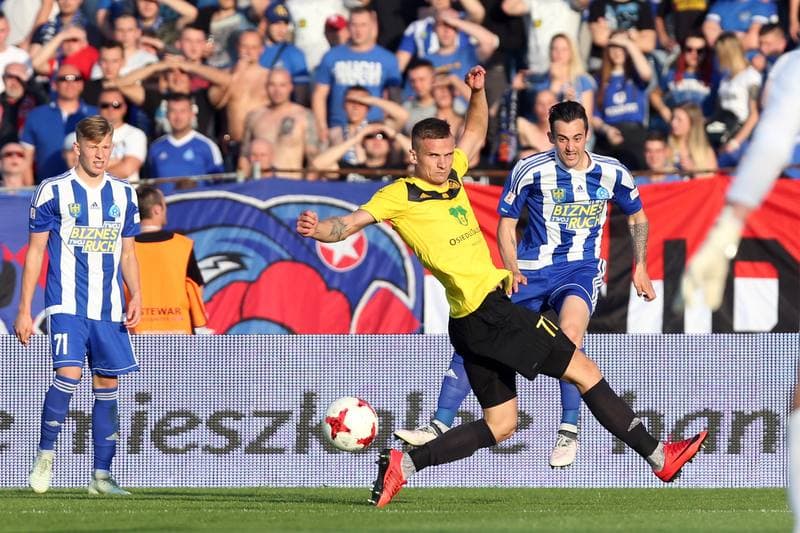 Football. Nice I Liga. Ruch Chorzow - GKS Katowice. 12.05.2018