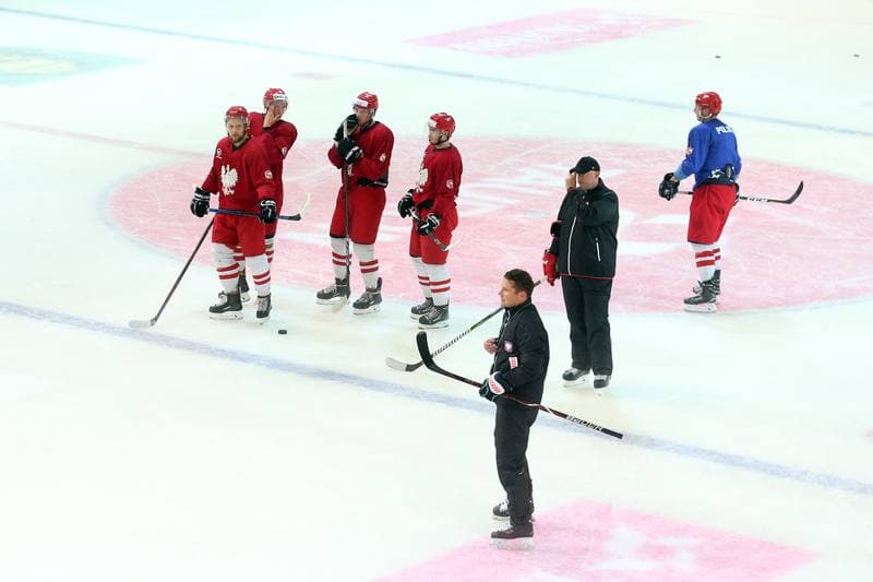 Ice Hockey. Poland national team. Training. 20.08.2018