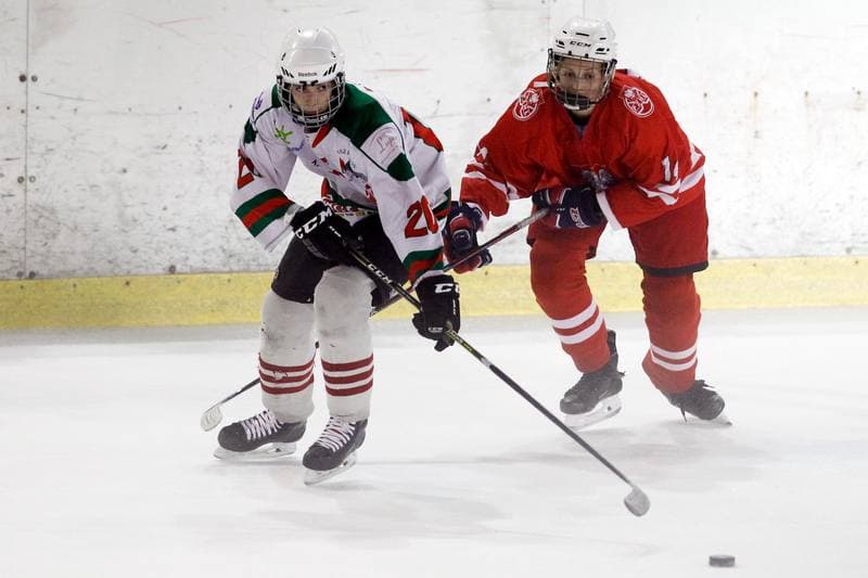 Ice Hockey. Slaska Liga Mlodzikow. UKS Zaglebie Sosnowiec - Reprezentacja Polski Kobiet. 13.09.2018