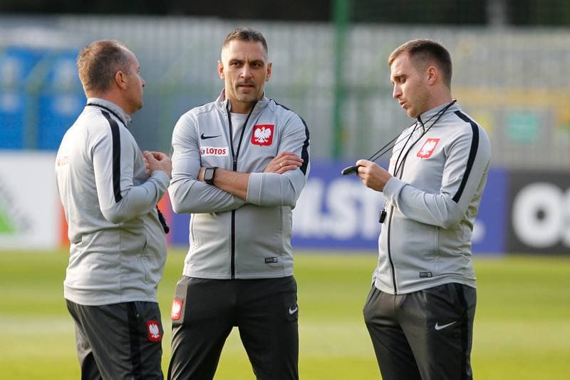 Football. Poland national team. Training. 08.10.2018