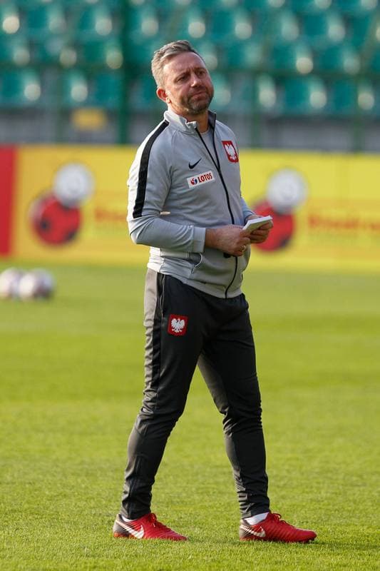 Football. Poland national team. Training. 08.10.2018
