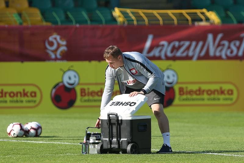 Football. Poland national team. Training. 12.10.2018