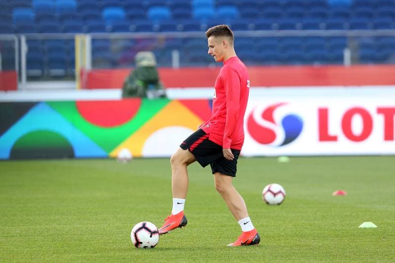 Football. Poland national team. Training. 13.10.2018