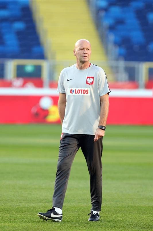 Football. Poland national team. Training. 13.10.2018