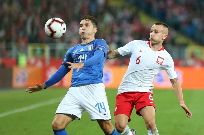 Football. UEFA Nations League. Poland - Italy. 14.10.2018