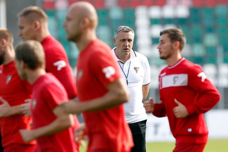 Football. Zaglebie Sosnowiec. Training. 16.10.2018