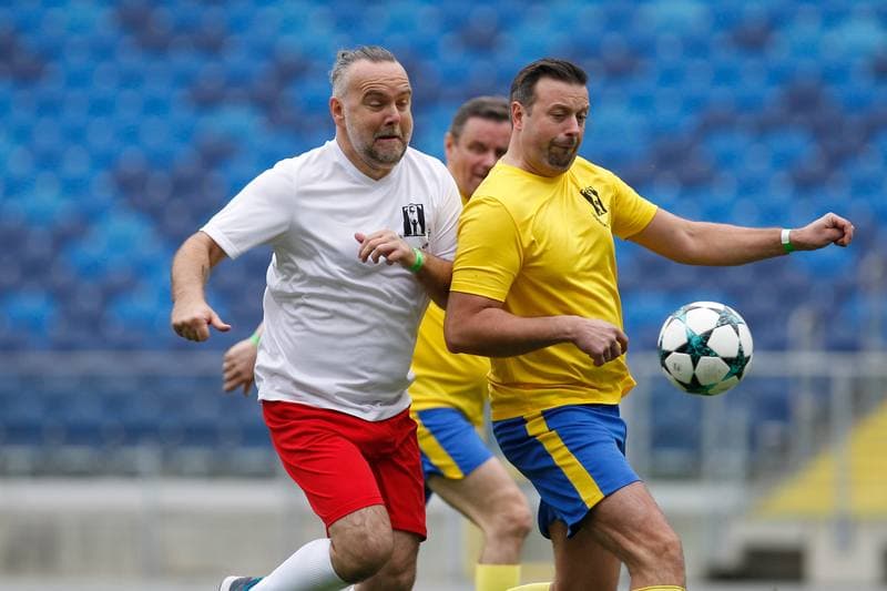 Football. Charity Match. Politicians - Journalists. 27.10.2018