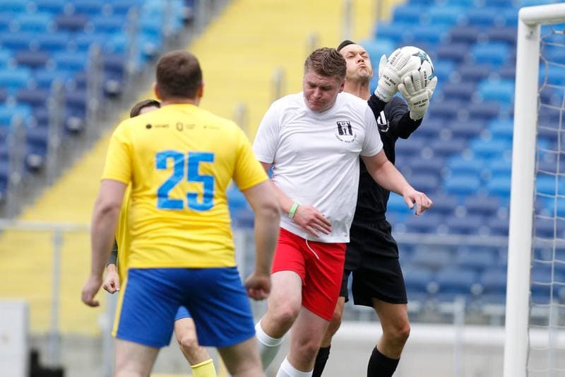 Football. Charity Match. Politicians - Journalists. 27.10.2018
