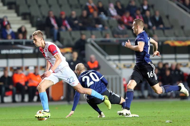 Football. UEFA Europa League. Slavia Prague - FC Copenhagen. 08.11.2018