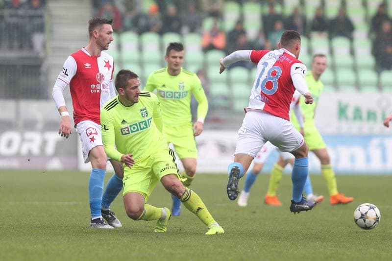 Football. Fortuna:Liga. MFK Karvina - Slavia Prague. 24.11.2018