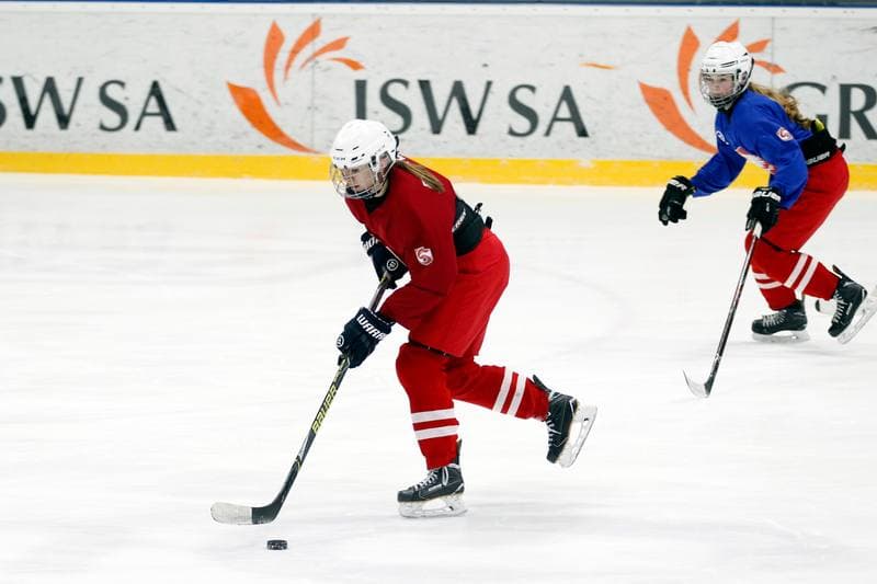 Ice Hockey. Women's U18 National Team. Training. 03.01.2019