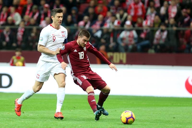 Football. Euro 2020 Qualifiers. Poland - Latvia. 24.03.2019
