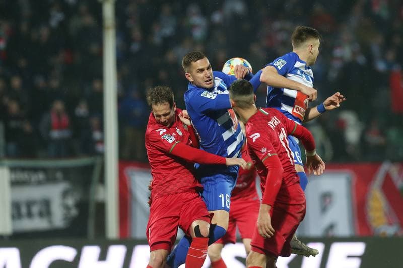 Football. Lotto Ekstraklasa. Zaglebie Sosnowiec - Wisla Plock. 13.04.2019