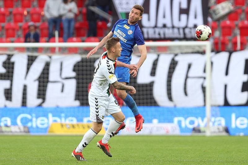 Football. Fortuna I Liga. GKS Tychy - Puszcza Niepolomice. 20.04.2019