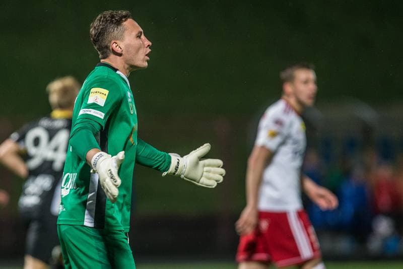 Football. Fortuna I Liga. GKS 1962 Jastrzebie - LKS Lodz. 04.05.2019