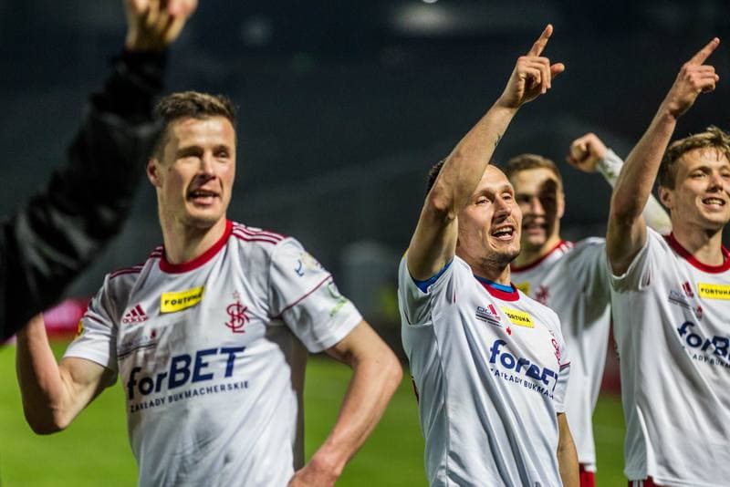 Football. Fortuna I Liga. GKS 1962 Jastrzebie - LKS Lodz. 04.05.2019
