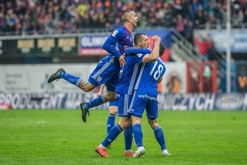 Football. Lotto Ekstraklasa. Piast Gliwice - Jagiellonia Bialystok. 12.05.2019
