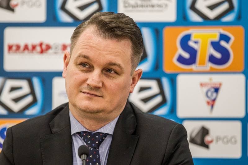 Football. Gornik Zabrze. Press Conference. 13.05.2019