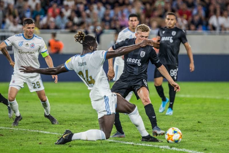 Football. UEFA Europa League. Slovan Bratislava - PAOK FC. 22.08.2019