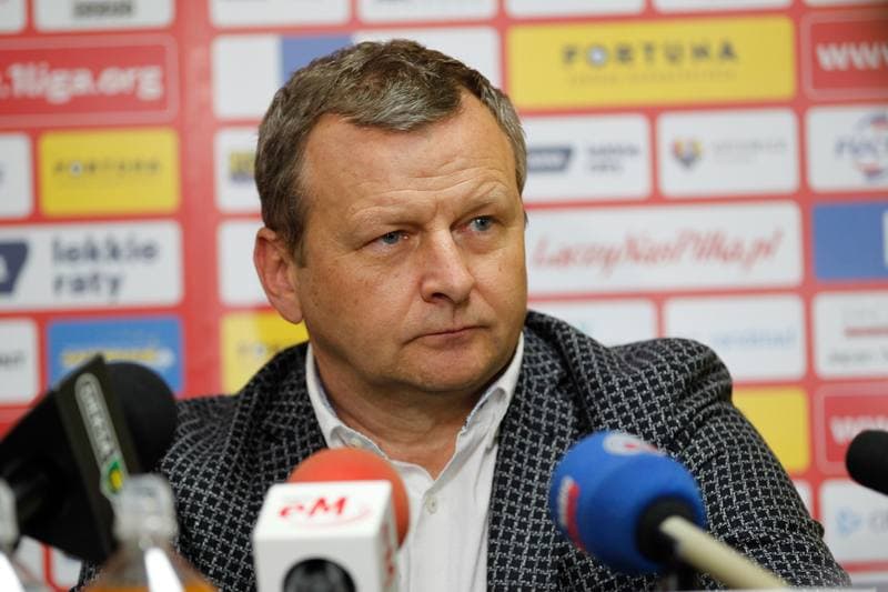 Football. GKS Katowice. Press Conference. 14.06.2017