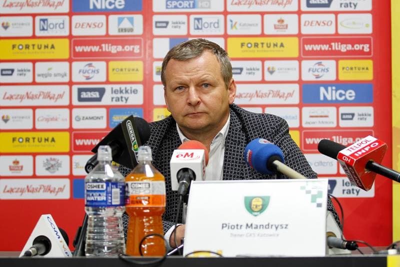 Football. GKS Katowice. Press Conference. 14.06.2017
