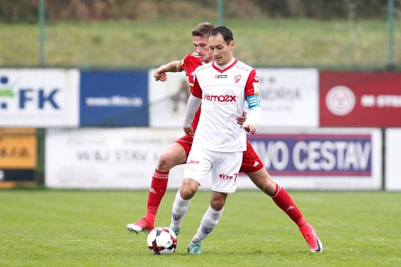 Football. Fortuna Narodni Liga. Fotbal Trinec - FK Pardubice. 21.10.2017