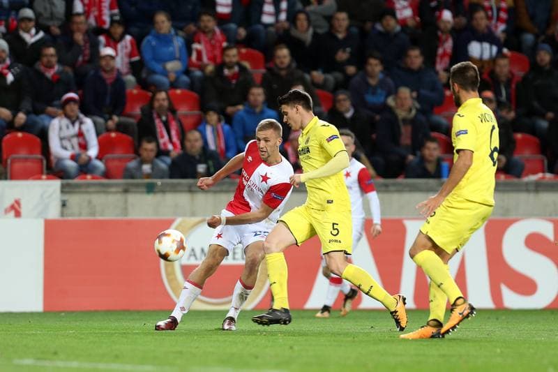 Football. UEFA Europa League. Slavia Prague - Villarreal CF. 02.11.2017
