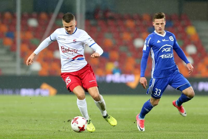 Football. Nice I Liga. Podbeskidzie Bielsko-Biala - Stal Mielec. 21.11.2017