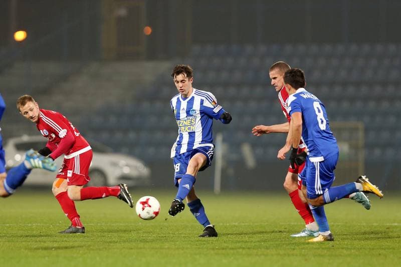 Football. Nice I Liga. Ruch Chorzow - Wigry Suwalki. 22.11.2017