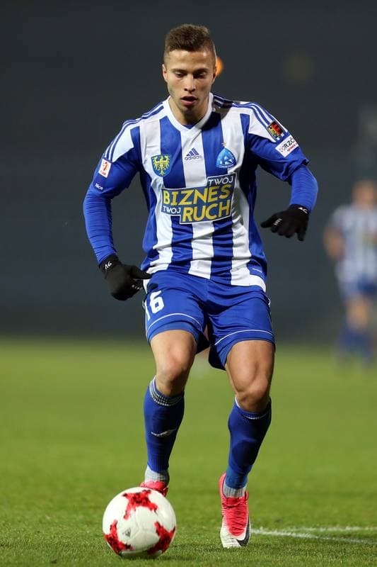 Football. Nice I Liga. Ruch Chorzow - Wigry Suwalki. 22.11.2017