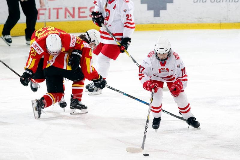 Ice Hockey. Women's U18 World Championship Division 1B. Poland - China. 06.01.2018