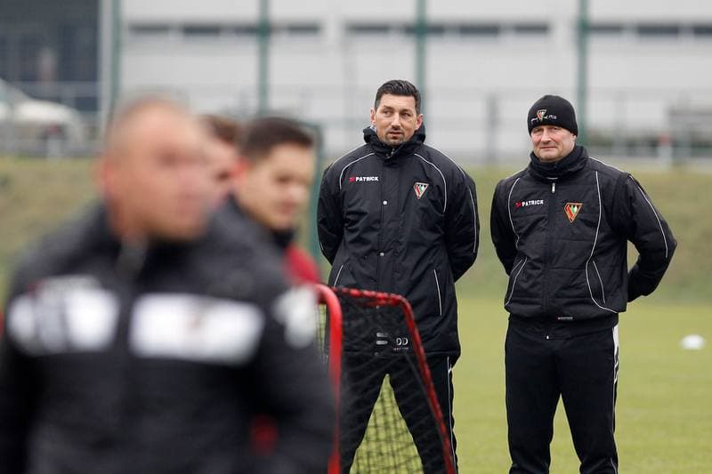 Football. Zaglebie Sosnowiec. Training. 08.01.2018