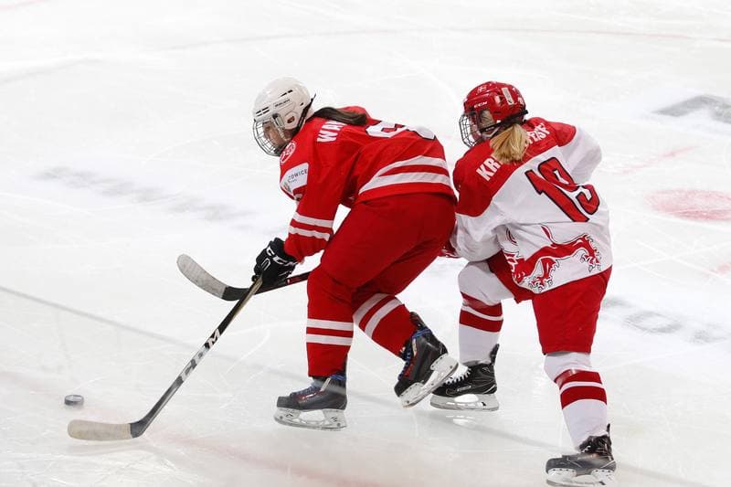 Ice Hockey. Women's U18 World Championship Division 1B. Poland - Denmark. 09.01.2018