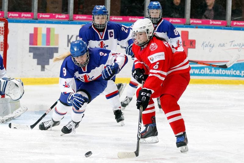 Ice Hockey. Women's U18 World Championship Division 1B. Poland - Great Britain. 12.01.2018