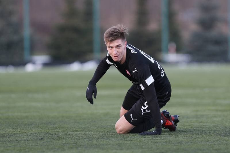 Football. Sparing. Zaglebie Sosnowiec - Cracovia Krakow. 17.01.2018