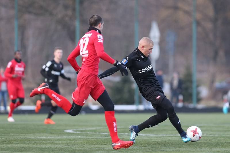 Football. Sparing. Zaglebie Sosnowiec - Cracovia Krakow. 17.01.2018