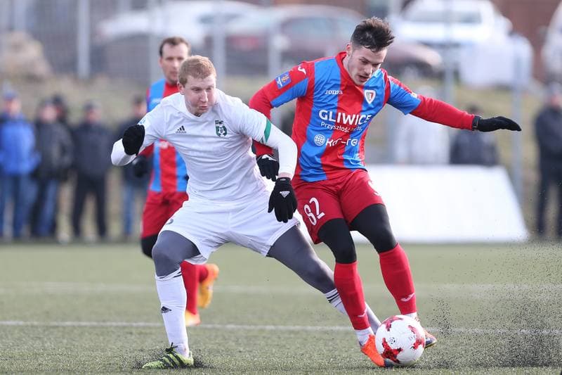 Football. Sparing. MFK Karvina - Piast Gliwice. 20.01.2018