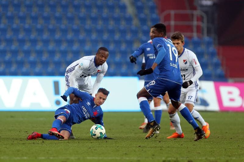 Football. Sparing. Banik Ostrava - Slavia Prague. 10.02.2018