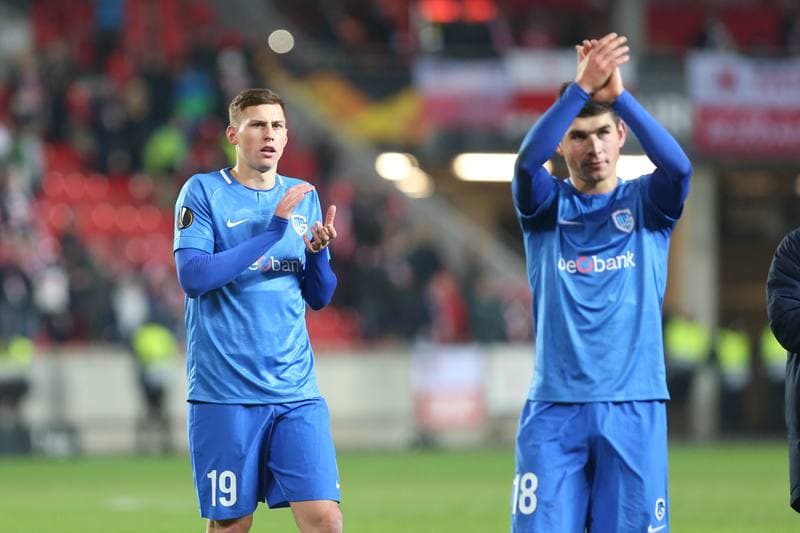Football. UEFA Europa League. Slavia Prague - KRC Genk. 14.02.2019