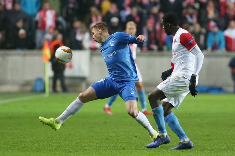 Football. UEFA Europa League. Slavia Prague - KRC Genk. 14.02.2019