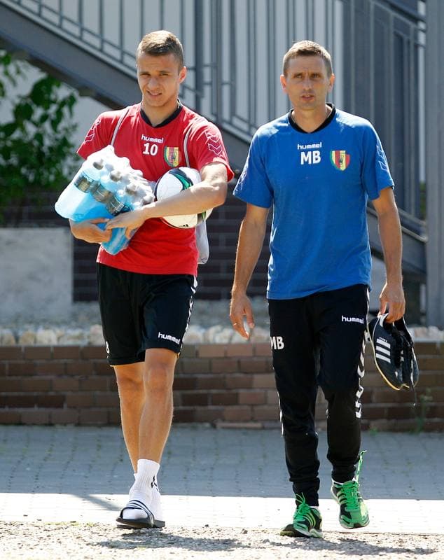 Football. Termalica Bruk-Bet Nieciecza. Training. 03.07.2015
