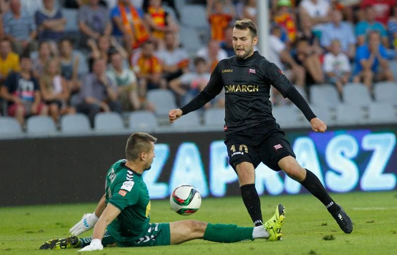 Football. PKO BP Ekstraklasa. Korona Kielce - Cracovia Krakow. 14.08.2015