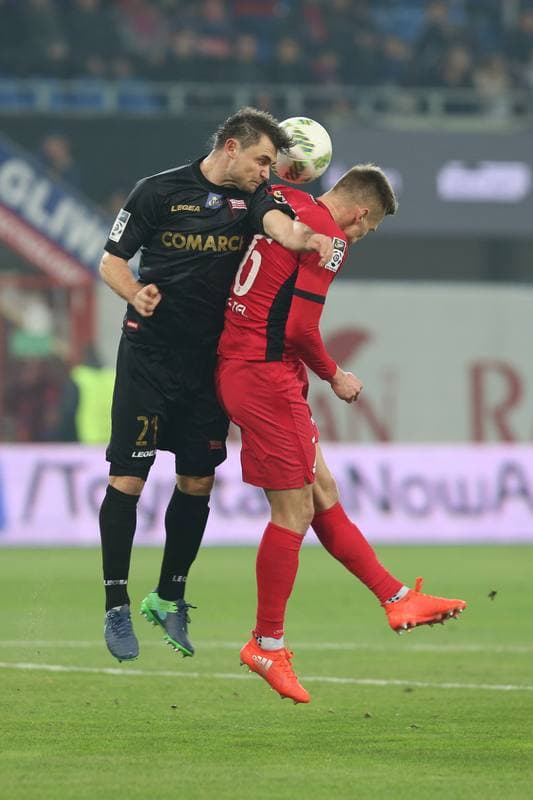 Football. Lotto Ekstraklasa. Piast Gliwice - Cracovia Krakow. 18.11.2016
