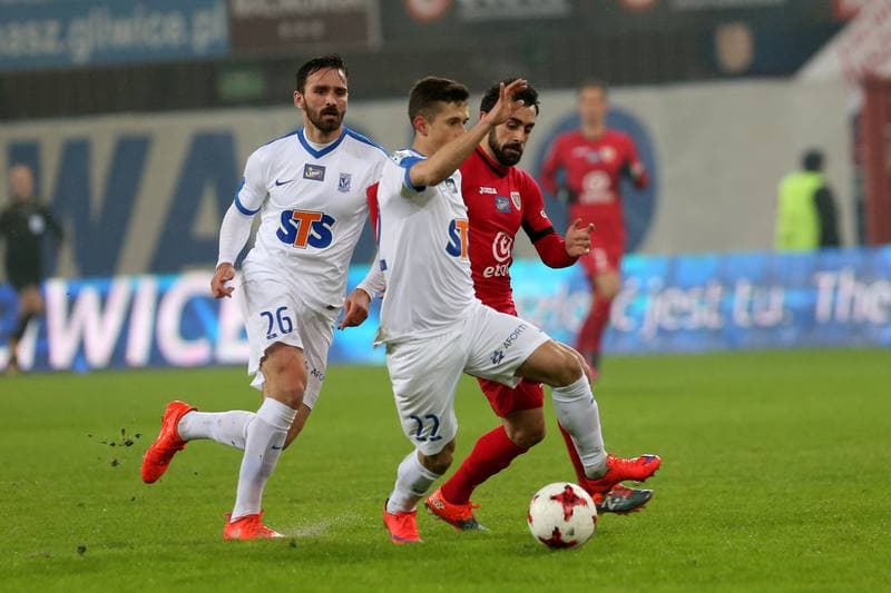 Football. Lotto Ekstraklasa. Piast Gliwice - Lech Poznan. 18.02.2017
