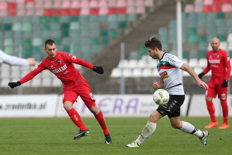 Football. Sparing. Zaglebie Sosnowiec - GKS Tychy. 25.02.2017