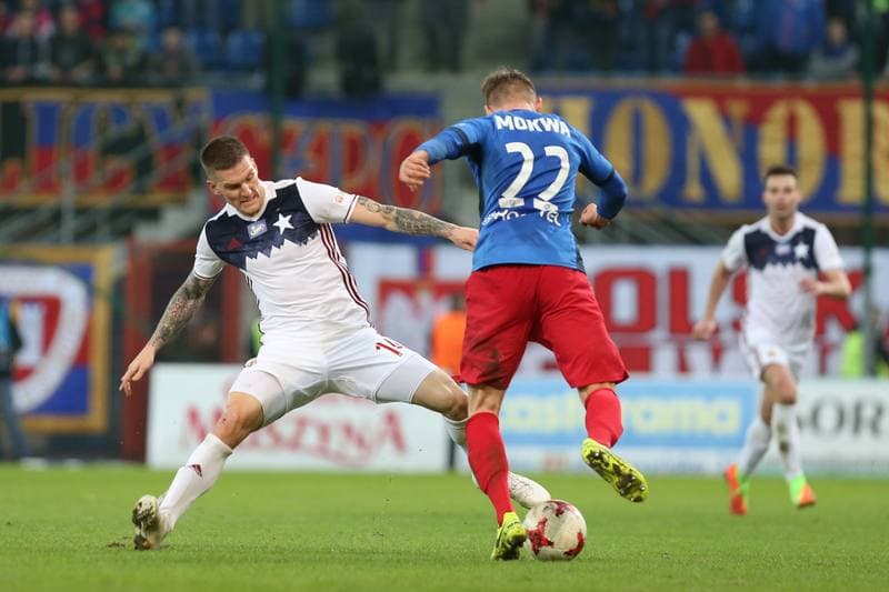 Football. Lotto Ekstraklasa. Piast Gliwice - Wisla Krakow. 04.03.2017