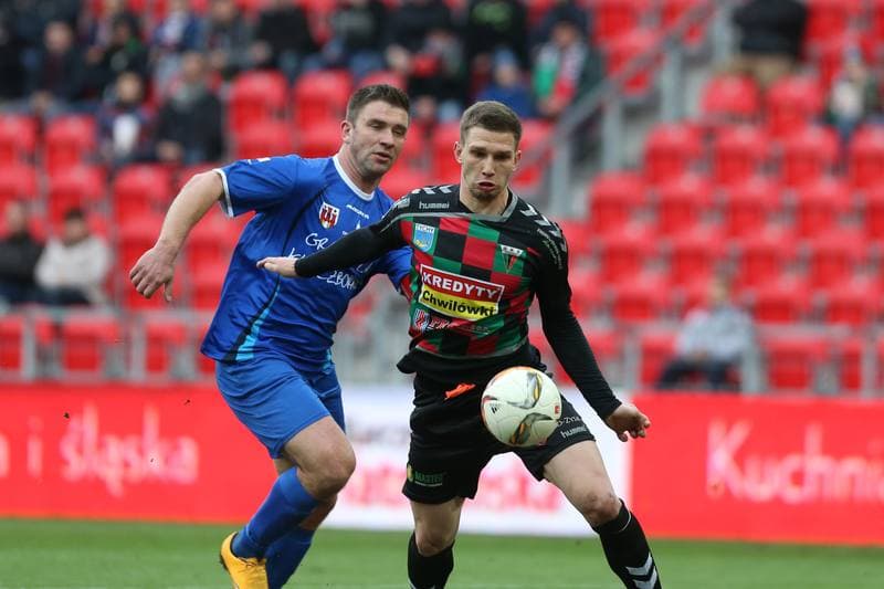 Football. Nice I Liga. GKS Tychy - MKS Kluczbork. 11.03.2017
