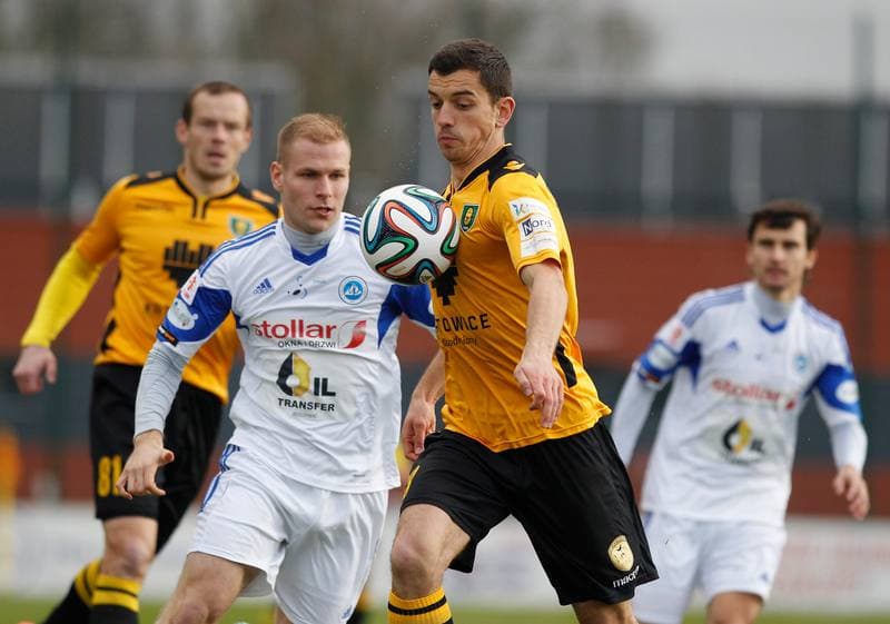 Football. I Liga. Wigry Suwalki - GKS Katowice. 04.04.2015